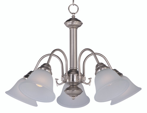 Malaga Five Light Chandelier in Satin Nickel (16|2698FTSN)