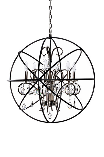 Orbit Six Light Pendant in Anthracite / Polished Nickel (16|25144ARPN)