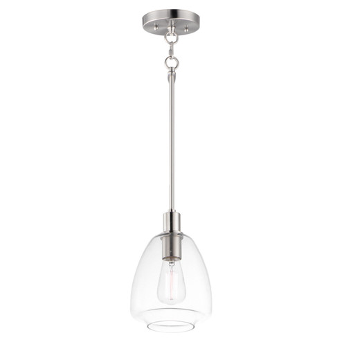 Babylon One Light Pendant in Satin Nickel (16|11112CLSN)