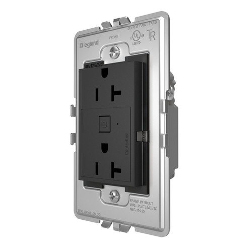 Adorne Plus-Sized 20A Outlet in Graphite (246|WNAR203G1)