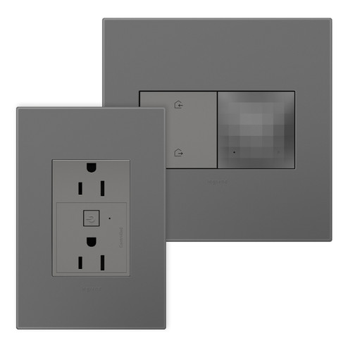 Outlet Kit With H/A Switch in Magnesium (246|WNAH15KITM1)