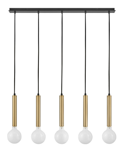 Bobbie LED Linear Chandelier in Lacquered Brass (531|83206LCB)