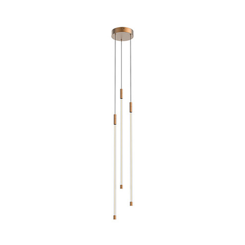 Motif LED Pendant in Brushed Gold (347|MP75227-BG)