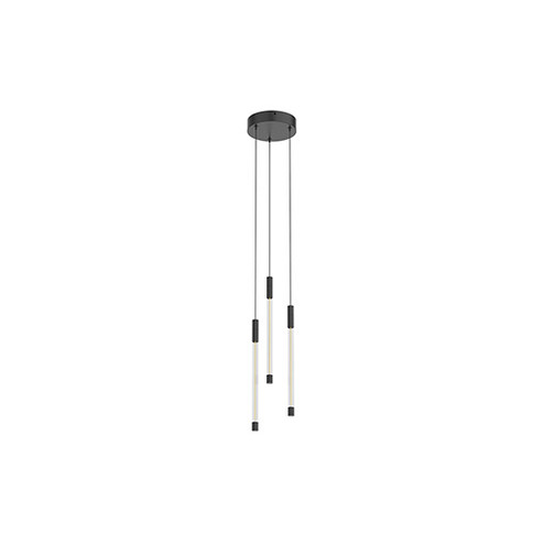 Motif LED Pendant in Black (347|MP75213-BK)