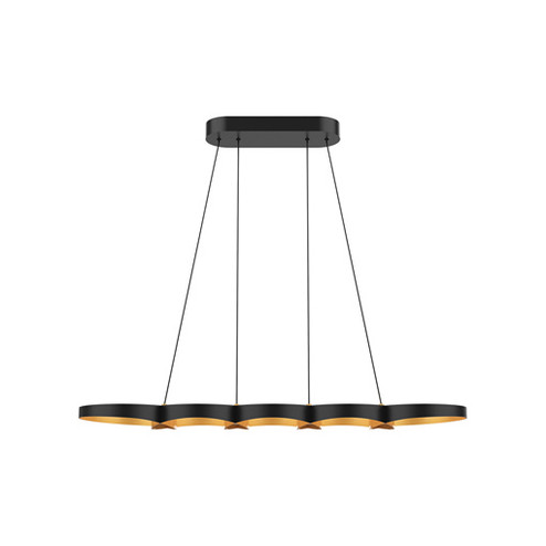 Maestro LED Island Pendant in Black/Gold (347|LP90838-BK/GD)