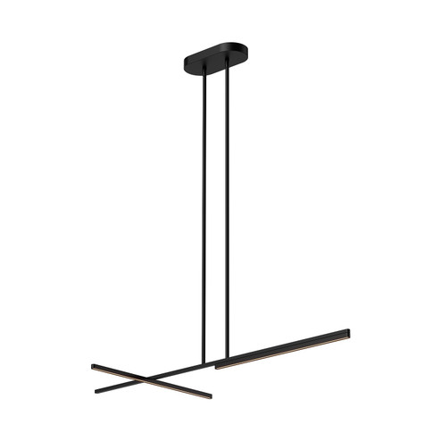 Shift LED Linear Pendant in Black (347|LP28748-BK)