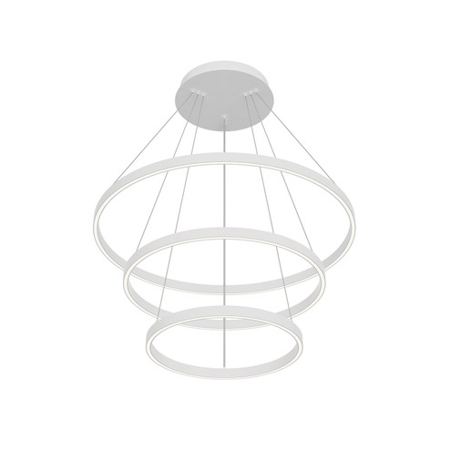 Cerchio LED Chandelier in White (347|CH87332-WH)