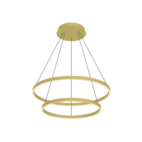 Cerchio LED Chandelier in Brushed Gold (347|CH87232-BG)