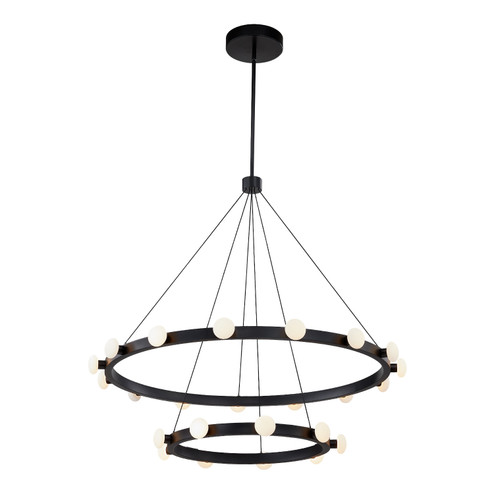 Rezz LED Chandelier in Black (347|CH63436-BK)