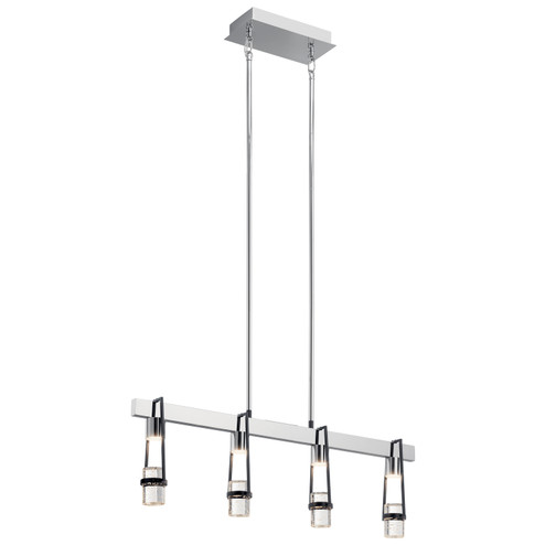 Ayse LED Linear Pendant in Matte Black (12|84127)