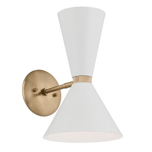 Phix Two Light Wall Sconce in Champagne Bronze (12|52570CPZWH)