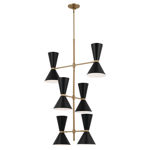 Phix 12 Light Foyer Chandelier in Champagne Bronze (12|52568CPZBK)