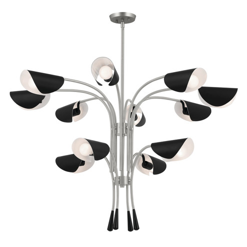 Arcus 12 Light Chandelier in Satin Nickel (12|52561SN)