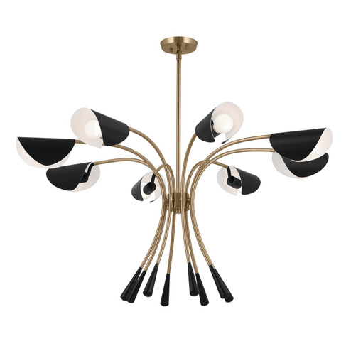 Arcus Eight Light Chandelier in Champagne Bronze (12|52560CPZBK)