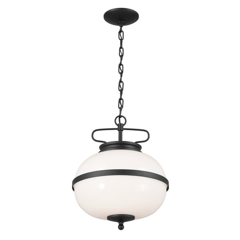 Opal Two Light Pendant in Textured Black (12|52478BKT)