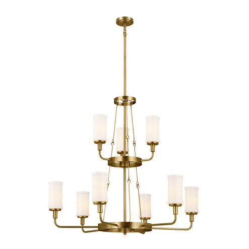 Vetivene Nine Light Chandelier in Natural Brass (12|52452NBR)