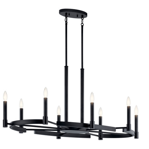 Tolani Eight Light Chandelier in Black (12|52429BK)