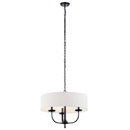 Kennewick Three Light Chandelier in Black (12|52384BK)