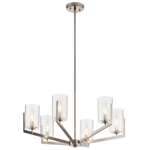 Nye Six Light Chandelier in Classic Pewter (12|52314CLP)