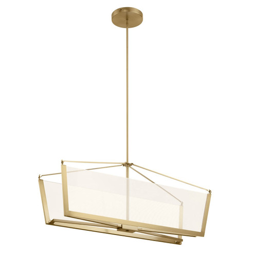 Calters LED Linear Chandelier in Champagne Gold (12|52293CGLED)