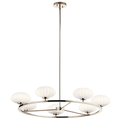 Pim Seven Light Chandelier in Polished Nickel (12|52225PN)