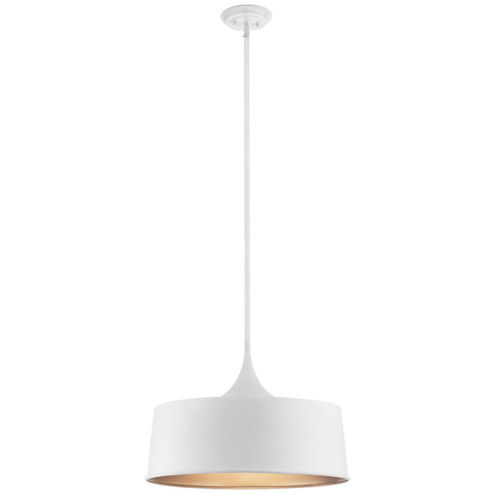 Elias One Light Pendant/Semi Flush Mount in White (12|52097WH)