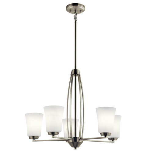 Tao Five Light Chandelier in Brushed Nickel (12|44051NI)