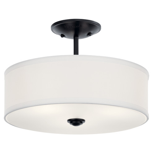 Shailene Three Light Semi Flush Mount in Black (12|43675BK)