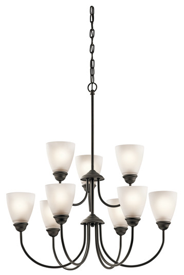 Jolie Nine Light Chandelier in Olde Bronze (12|43639OZ)