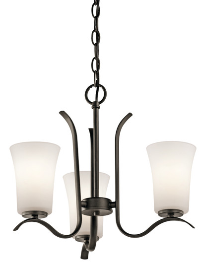 Armida Three Light Mini Chandelier in Olde Bronze (12|43073OZ)