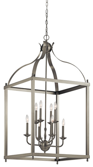 Larkin Eight Light Foyer Chandelier in Brushed Nickel (12|42591NI)