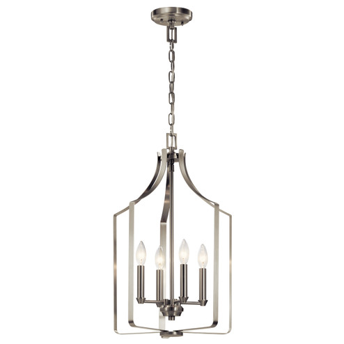 Morrigan Four Light Mini Chandelier in Brushed Nickel (12|42496NI)