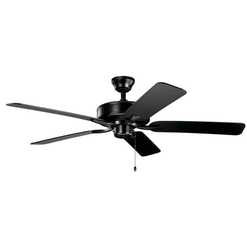 Basics Pro 52''Ceiling Fan in Satin Black (12|330018SBK)