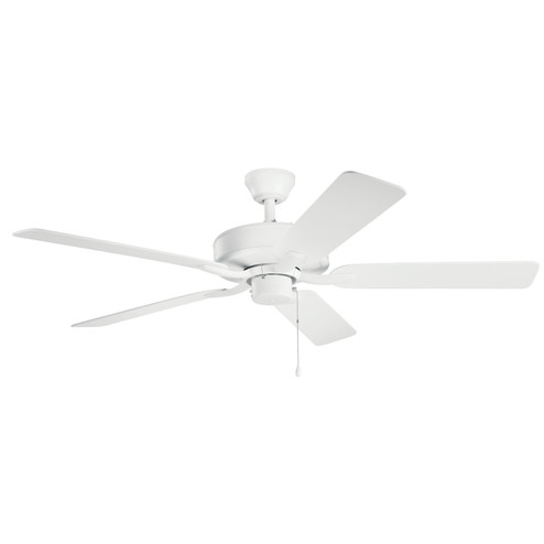 Basics Pro Patio 52''Ceiling Fan in Matte White (12|330015MWH)