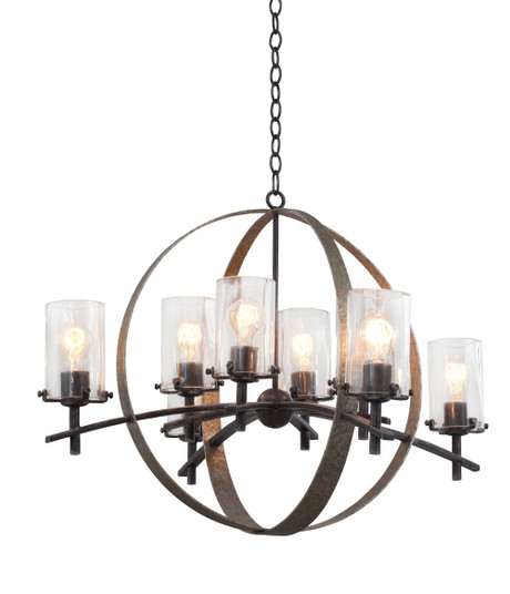 Irvine Eight Light Chandelier in Vintage Iron (33|7098VI)