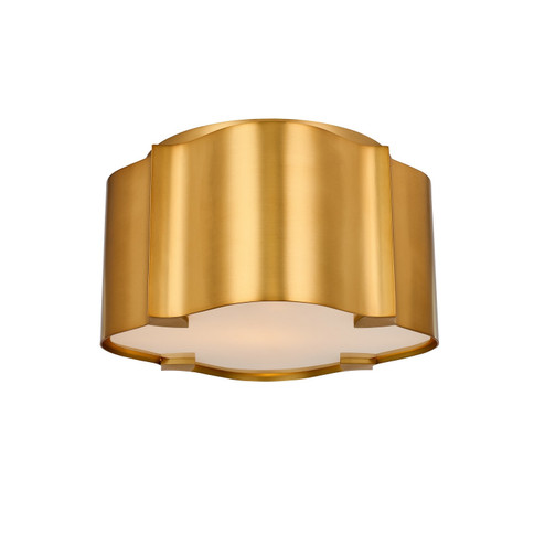 Lotus One Light Flush Mount in Winter Brass (33|516341WB)