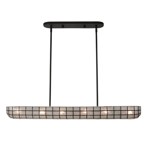 Sanibel Six Light Island Pendant in Matte Black (33|514961MB)