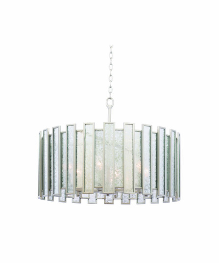 Palisade Six Light Convertible Pendant - Semi Flush Mount in Tarnished Silver (33|505054TS)