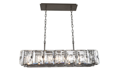 Giada Seven Light Island Pendant in Dark Bronze (33|390465DB)