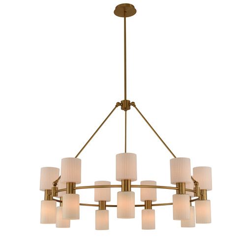 Harlowe 18 Light Chandelier in Winter Brass (33|308471WB)