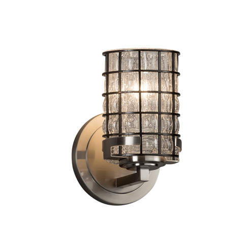 Wire Glass One Light Wall Sconce in Brushed Nickel (102|WGL-8451-10-GRCB-NCKL)