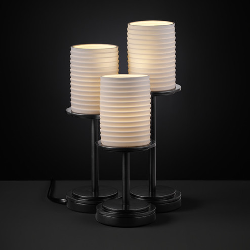 Limoges Three Light Table Lamp in Matte Black (102|POR-8797-10-SAWT-MBLK)