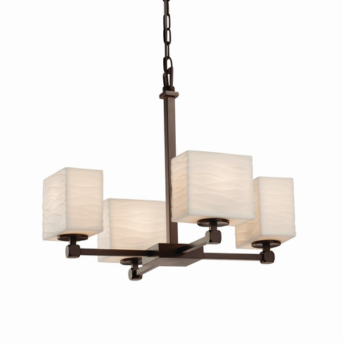 Porcelina LED Chandelier in Brushed Nickel (102|PNA-8420-55-WAVE-NCKL-LED4-2800)