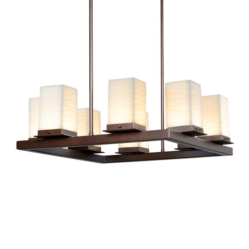 Porcelina LED Outdoor Chandelier in Matte Black (102|PNA-7519W-WAVE-MBLK)