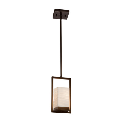 Porcelina LED Outdoor Mini-Pendant in Brushed Nickel (102|PNA-7515W-WAVE-NCKL)