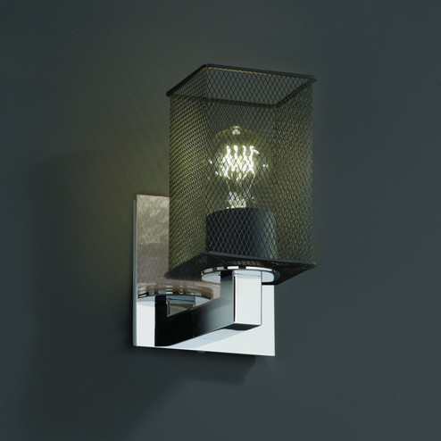 Wire Mesh One Light Wall Sconce in Matte Black (102|MSH-8921-15-MBLK)
