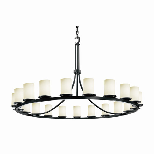 Fusion LED Chandelier in Dark Bronze (102|FSN-8716-10-OPAL-DBRZ-LED21-14700)