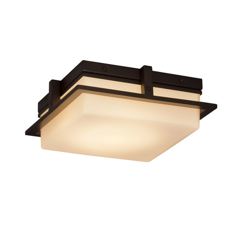 Fusion LED Outdoor Flush Mount in Brushed Nickel (102|FSN-7560W-OPAL-NCKL)