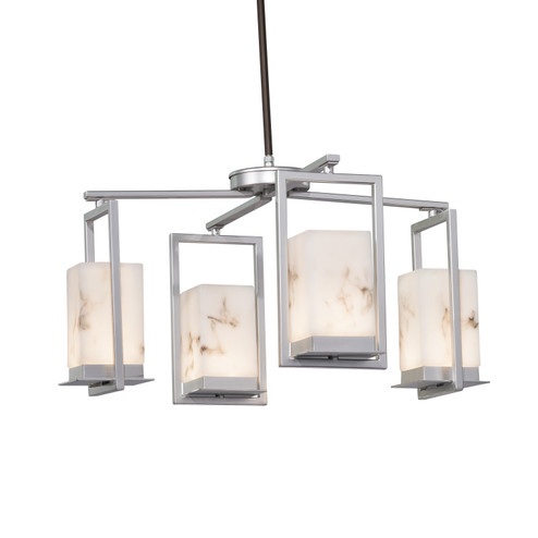 LumenAria LED Outdoor Chandelier in Brushed Nickel (102|FAL-7510W-NCKL)