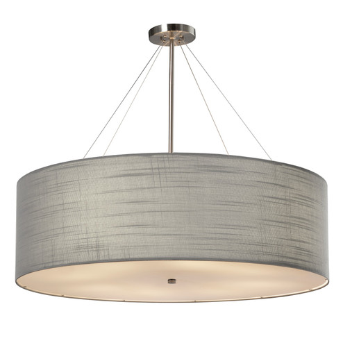 Textile Eight Light Pendant in Brushed Nickel (102|FAB-9594-GRAY-NCKL)